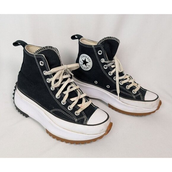 CONVERSE Chuck Taylor ALL STAR Run Star Hike High Top Platform Sneaker Black 8 - Picture 1 of 13